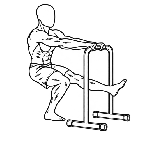 Assisted Pistol Squat — animated sequence