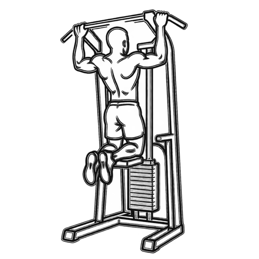 Assisted Pull-up — animated sequence