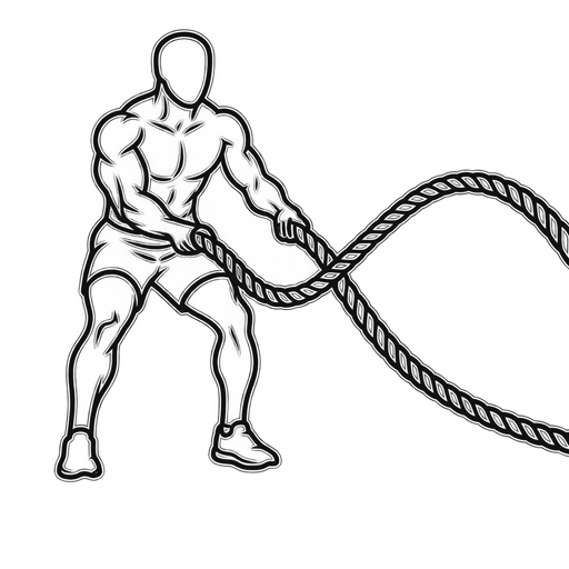 Battle Ropes — animated sequence