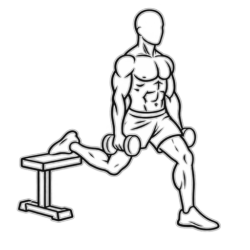 Bulgarian Split Squat — animated sequence