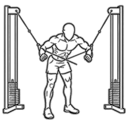 Cable Rear Delt Fly — animated sequence
