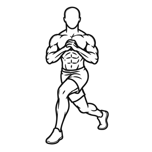 Curtsy Lunge — animated sequence