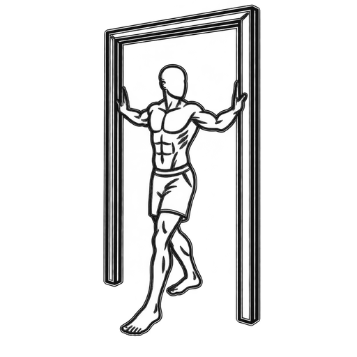 Doorway Chest Stretch — animated sequence