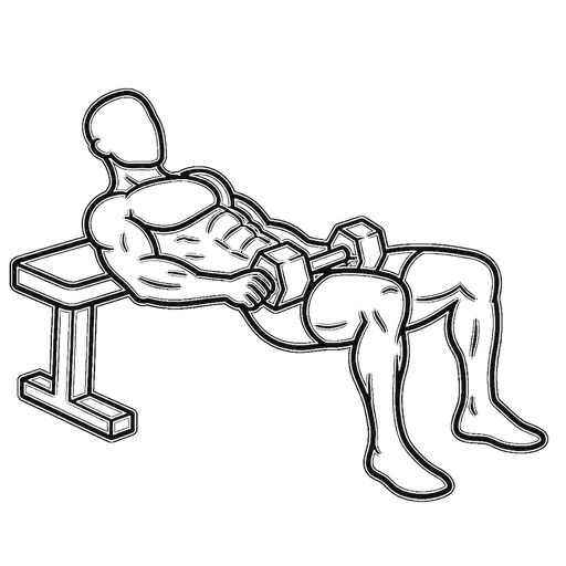 Dumbbell Hip Thrust — animated sequence