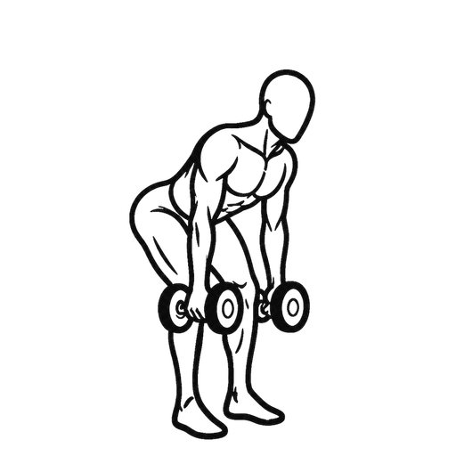 Dumbbell Romanian Deadlift — animated sequence