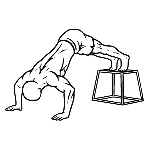 Feet-Elevated Pike Push-up