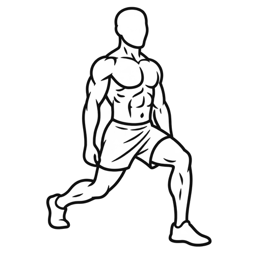 Forward Lunge — animated sequence