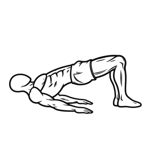 Glute Bridge March — animated sequence