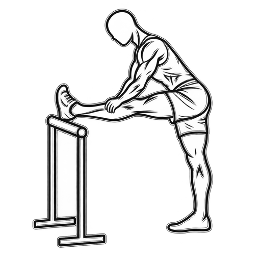 Hamstring Stretch — animated sequence