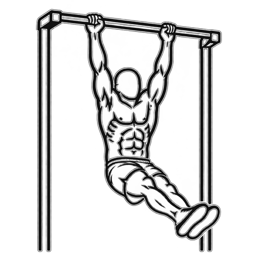 Hanging Leg Raise — animated sequence