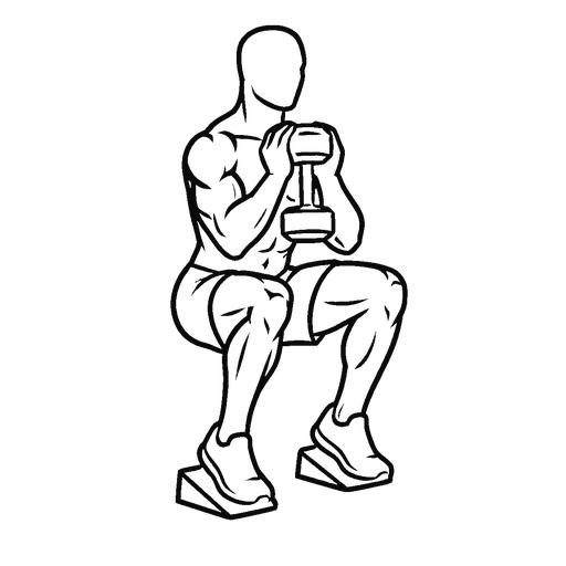 Heel-Elevated Goblet Squat