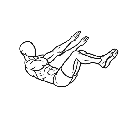 Hollow Body Hold — animated sequence
