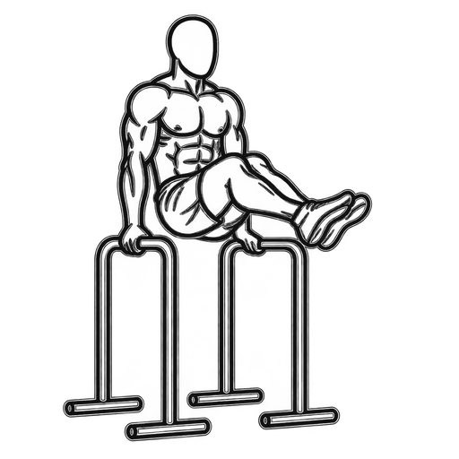 L-Sit Hold — animated sequence
