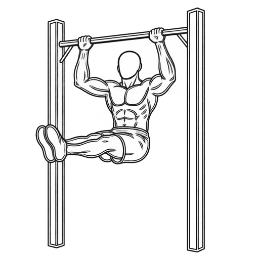 L-Sit Pull-up — animated sequence