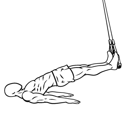 Lying Hamstring Walkout