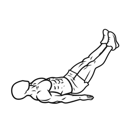 Lying Leg Raise — animated sequence