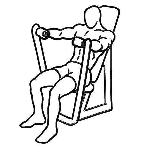 Machine Chest Press — animated sequence