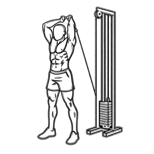 Overhead Tricep Extension — animated sequence