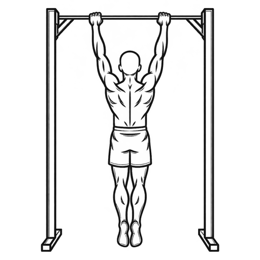 Scapular Pull-up — animated sequence
