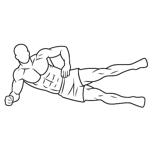 Side-Lying Hip Abduction — animated sequence