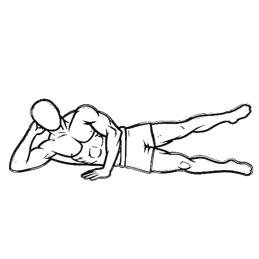 Side-Lying Leg Raise — animated sequence