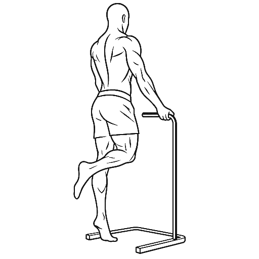 Single-Leg Calf Raise — animated sequence